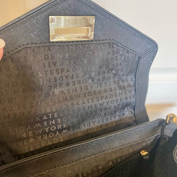 Kate Spade Black Satchel Bag Top handle. - Picture 3 of 7